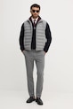 Barbour pulover de lână NELSON MKN0863 bleumarin AW25