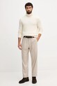 Barbour sweter z wełną MKN1658 beżowy AW25
