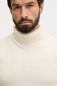 Barbour sweter z wełną beżowy MKN1658