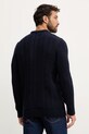 Îmbrăcăminte Barbour pulover de lână MKN1679 bleumarin