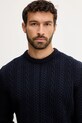 Barbour pulover de lână bleumarin MKN1679