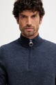 Barbour sweter wełniany WATERBURY granatowy MKN1663