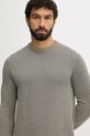 Barbour sweter bawełniany WELLS czarny MKN1665