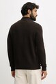 Odzież Barbour sweter wełniany MKN1669 brązowy