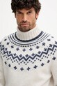 Barbour maglione in lana HEWTON beige MKN1672