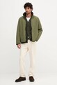 Barbour kardigan z wełną MAINLAND MKN1676 zielony AW25