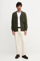 Barbour kardigan z wełną MAINLAND zielony MKN1676