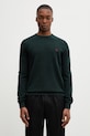 Fred Perry sweter bawełniany bawełna zielony K1309
