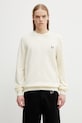 Fred Perry sweter bawełniany bawełna beżowy K1309