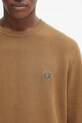 Βαμβακερό πουλόβερ Fred Perry καφέ K1309
