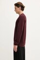 Fred Perry sweter bawełniany K1309 bordowy AW25