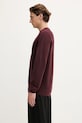 Fred Perry sweter bawełniany K1309 bordowy AW25
