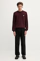 Fred Perry sweter bawełniany K1309 bordowy