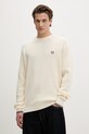 Fred Perry sweter bawełniany bawełna beżowy K6507