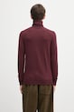 Odzież Fred Perry sweter z dodatkiem wełny K9552 bordowy