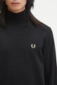 Fred Perry sweter z dodatkiem wełny czarny K9552