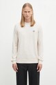 Fred Perry sweter z wełną okrągły beżowy K9601