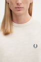 Vuneni pulover Fred Perry bež K9601