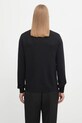 Odzież Fred Perry kardigan bawełniany K9726 czarny