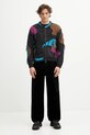 Andersson Bell kardigan z wełną Intarisa Zip-Up Crewneck atb1333u czarny