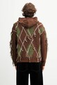 Odzież Andersson Bell kardigan z wełną Argyle Fisherman Hood Zip-Up atb1347u brązowy