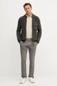 Хлопковый кардиган Aeronautica Militare MA1565UL00409 серый AW25