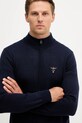 Aeronautica Militare kardigan wełniany granatowy MA1569UL00415