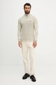 Бавовняний светр Aeronautica Militare MA1572UL00409 бежевий AW25