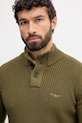 Aeronautica Militare sweter bawełniany zielony MA1572UL00409