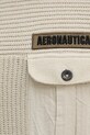 Бавовняний светр Aeronautica Militare MA1573UL00539 бежевий