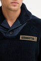 Aeronautica Militare sweter bawełniany MA1574UL00539 granatowy