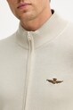 Aeronautica Militare kardigan bawełniany MA1580UL00506 beżowy