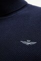 Μάλλινη μπλουζα Aeronautica Militare MA1583UL00903 σκούρο μπλε