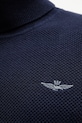 Aeronautica Militare sweter z wełną MA1583UL00903 granatowy