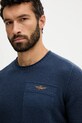 Светр з вовною Aeronautica Militare темно-синій MA1586UL00904