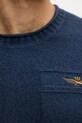 Светр з вовною Aeronautica Militare MA1586UL00904 темно-синій