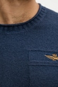 Μάλλινη μπλουζα Aeronautica Militare MA1586UL00904 σκούρο μπλε