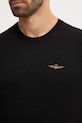 Хлопковый свитер Aeronautica Militare MA1611UL00506 чёрный