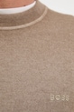 BOSS Orange sweter wełniany 50550534 beżowy