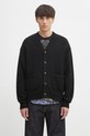 Visvim kardigan z wełną knit cardigan gruba czarny 125105012001