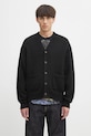 Visvim kardigan z wełną knit cardigan gruba czarny 125105012001