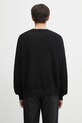 Odzież Visvim sweter z jedwabiem jumbo sb knit 125105012003 czarny