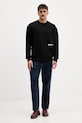 Karl Lagerfeld Jeans hanorac de bumbac A4M20014 negru AW25