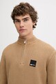Karl Lagerfeld Jeans sweter bawełniany zielony A4M18034