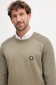 Bavlnený sveter BOSS zelená 50543136