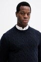 Πουλόβερ με μείγμα κασμίρ BOSS σκούρο μπλε 50549975