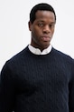 Πουλόβερ με μείγμα κασμίρ BOSS σκούρο μπλε 50549975