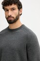 BOSS sweter z dodatkiem wełny szary 50549977