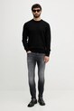 Светр із додаванням вовни BOSS 50549977 чорний AW25