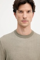 BOSS pulover din amestec de lână verde 50549985